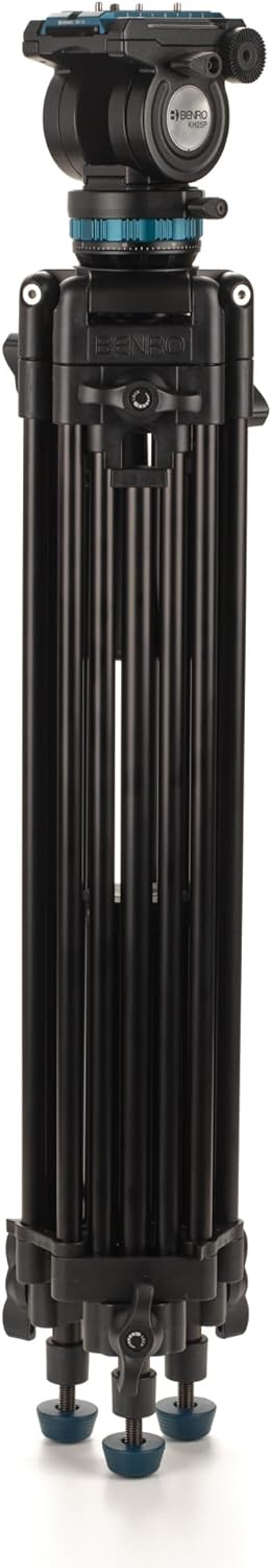 Benro KH25PC Video Tripod W/ Head 15lb Load Continuous Pan Drag KH25PC