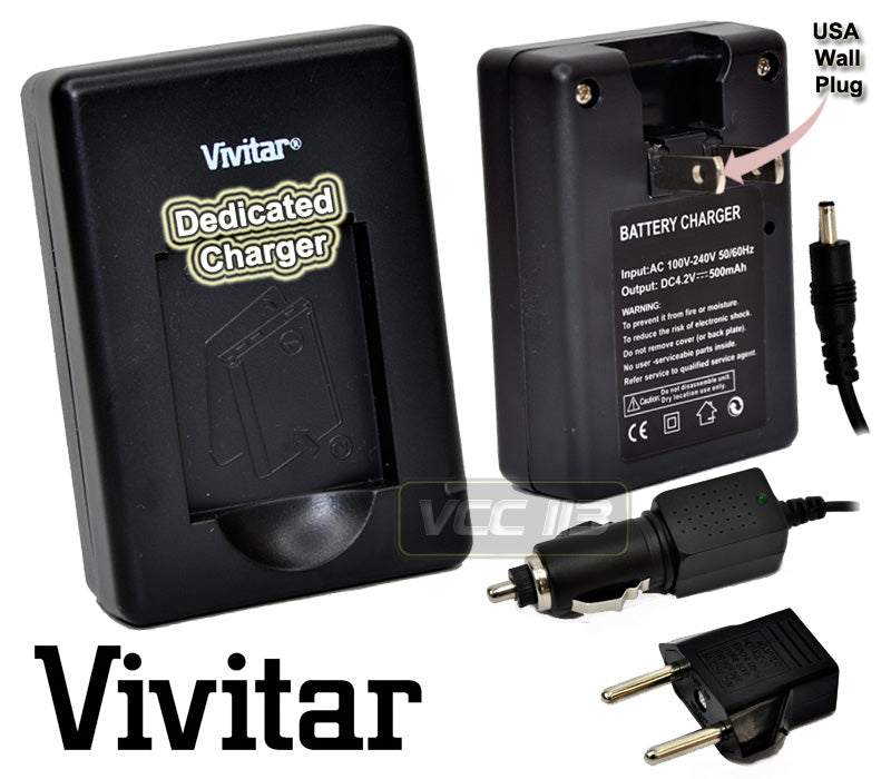 Vivitar VIV-QC-100, BC-V615 Replacement Charger FOR NP-F330 NP-F550 NP-F570 NP-F730 NP-F730H NP-F770 NP-F950 NP-F960 NP-F970