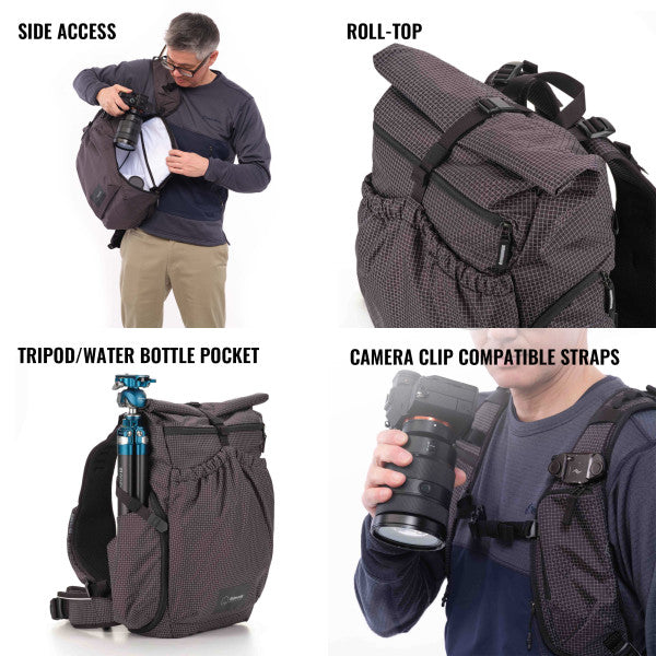 Shimoda Side Lite 22 Backpack - Black/White (520-370)